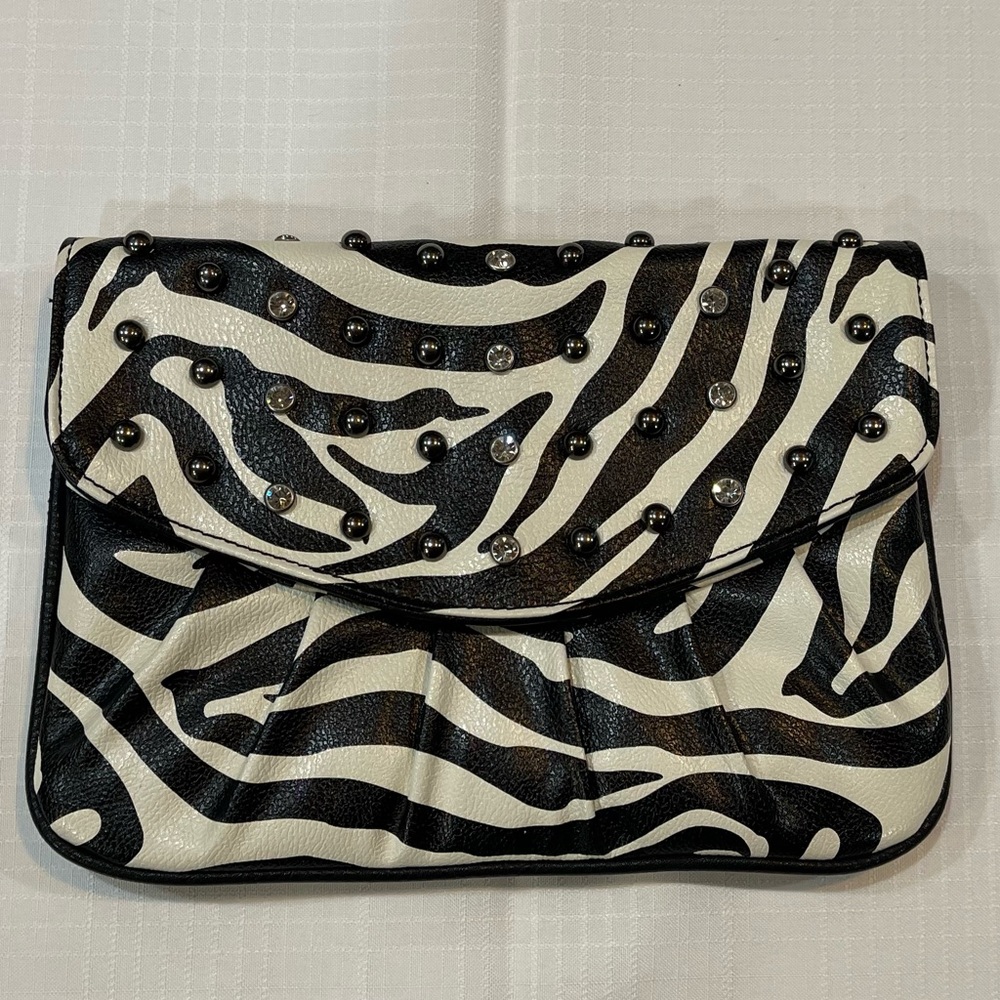 Grace Adele Zebra Clutch